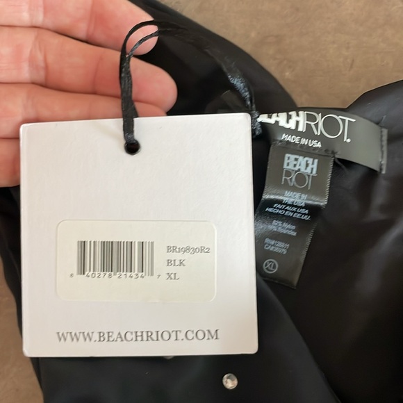 NWT Beach Riot Black Embellished Top and Bottoms Sold Out | XL - Picture 4 of 8